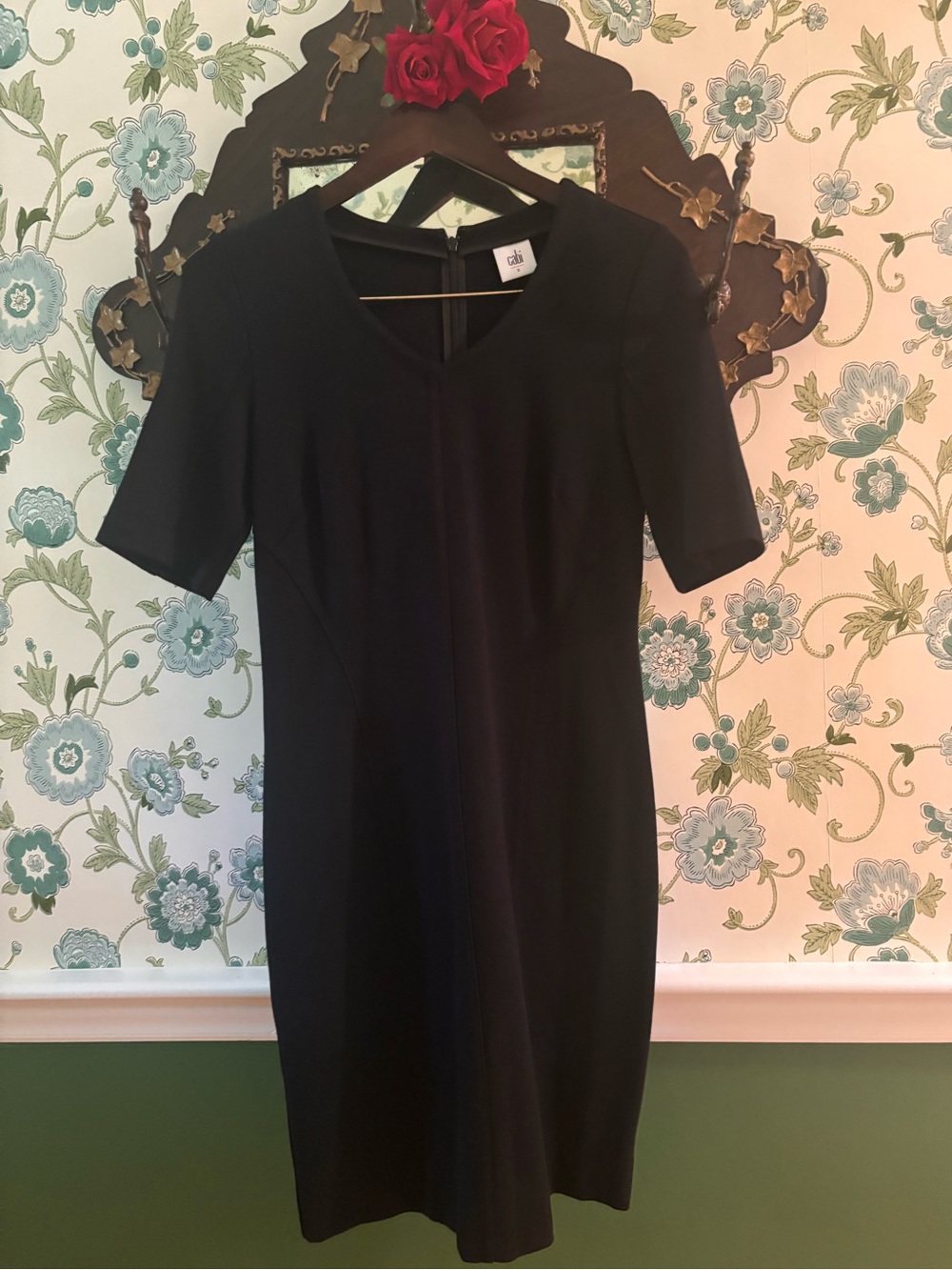 CAbi Little Black Dress Sheath Dress Career or Cocktail Size 2